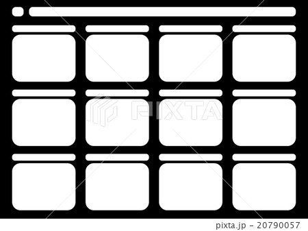 Traditional television 12 frame storyboard black Traditional television 12 frame storyboard black 20790057