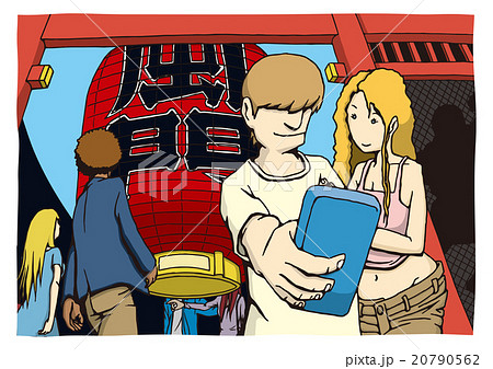 インバウンドのイメージイラスト インバウンドのイメージイラスト 20790562