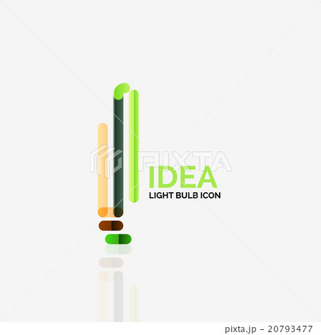 Logo, vector light bulb abstract linear geometric Logo, vector light bulb abstract linear geometric 20793477