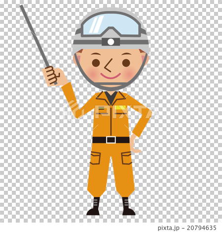 指し棒を使って解説するレスキュー隊・救助隊 指し棒を使って解説するレスキュー隊・救助隊 20794635