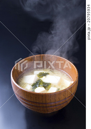 味噌汁　黒バック 20795934