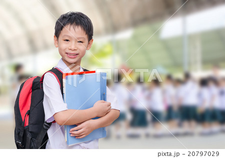 Asian student in uniform at school 20797029