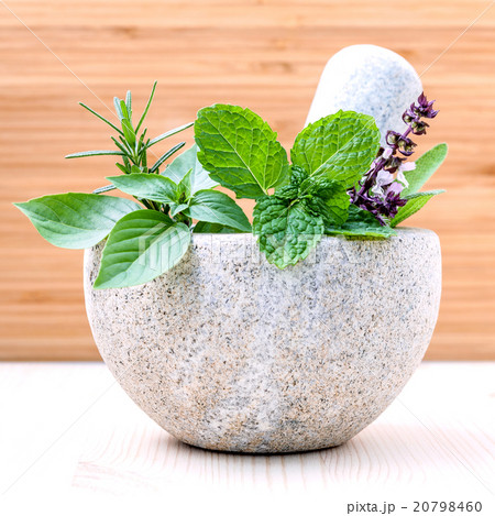 Alternative health care fresh herbs. 20798460