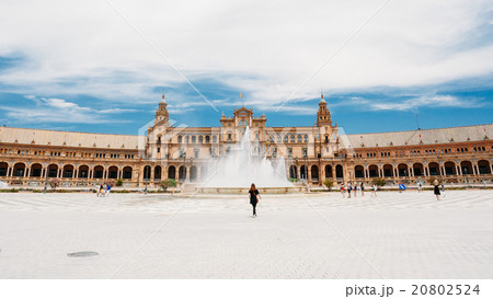 Plaza de Espana - landmark in Seville, Andalusia 20802524