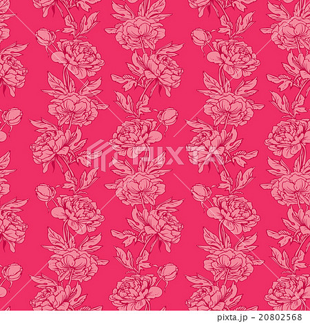 Seamless pattern with Realistic graphic flowers 20802568