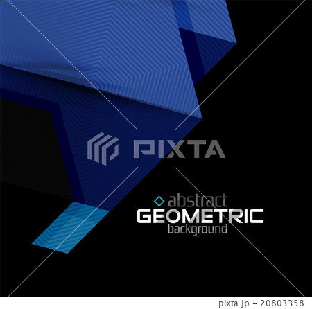Textured paper geometric shapes on black Textured paper geometric shapes on black 20803358
