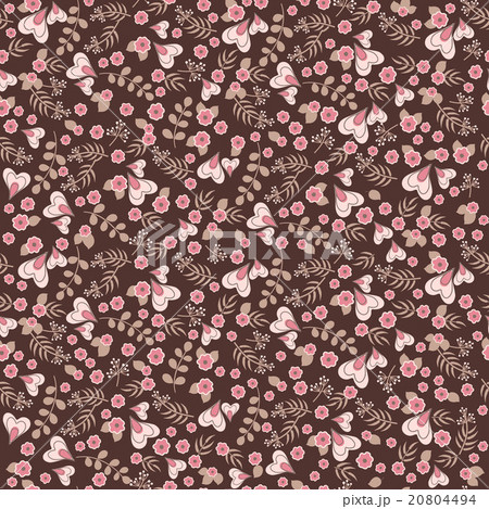 Seamless vector hand drawn floral pattern Seamless vector hand drawn floral pattern 20804494