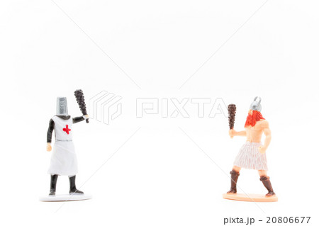 十字軍兵とバイキングのこん棒対決 十字軍兵とバイキングのこん棒対決 20806677