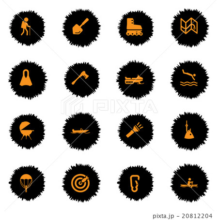 Active recreation icon set Active recreation icon set 20812204