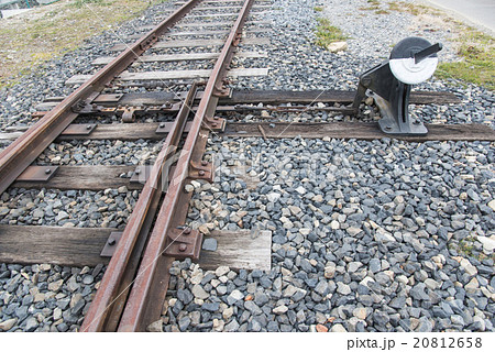 鉄道の線路　切替ポイント 20812658