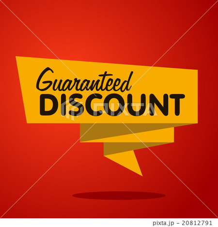 Vector discount label, origami style 20812791