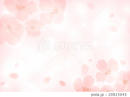 桜背景のイラスト素材