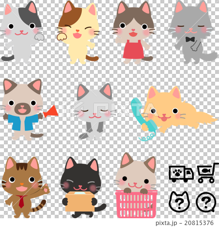 Cat's shop illustration set 20815376