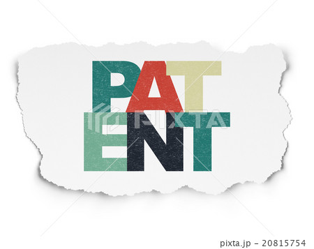 Law concept: Patent on Torn Paper background Law concept: Patent on Torn Paper background 20815754