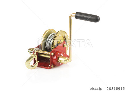 Hand winch isolated 20816916