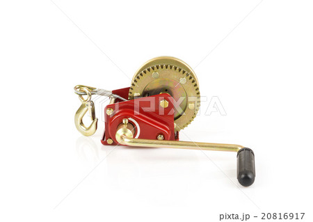 Hand winch isolated 20816917