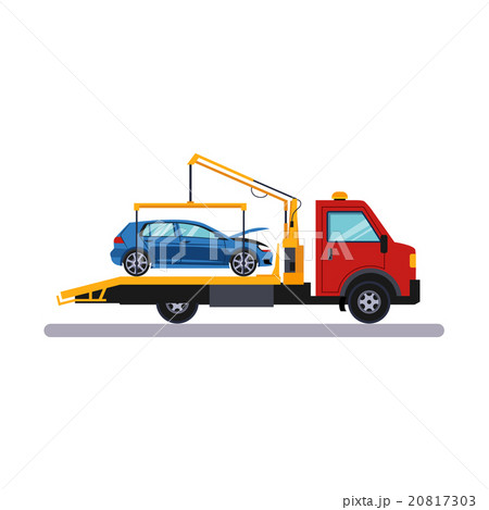 Car on Evacuator. Vector Illustration Car on Evacuator. Vector Illustration 20817303