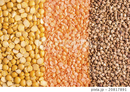 Shredded peas, lentils and buckwheat Shredded peas, lentils and buckwheat 20817891