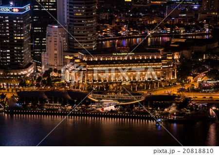 シンガポール　マリーナベイサンズからの夜景 20818810
