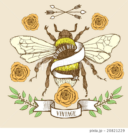 Bumble bee poster template 20821229