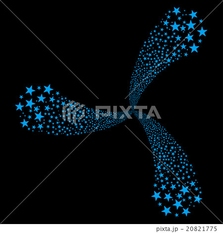 Star Fireworks Swirl With Three Petals 20821775