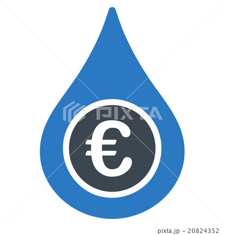 Euro Liquid Drop Icon 20824352