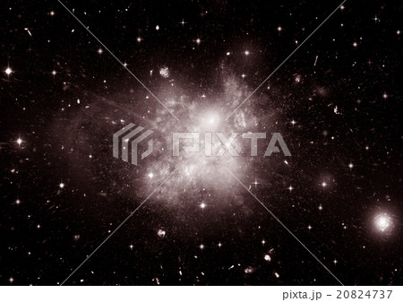 Stars, dust and gas nebula in a far galaxy 20824737