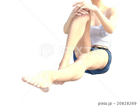 理想的な女性の脚 ボディーパーツ　perming 3DCG イラスト素材 20828269