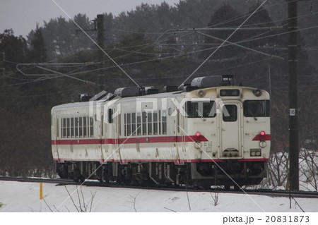 冬の津軽線キハ40 冬の津軽線キハ40 20831873