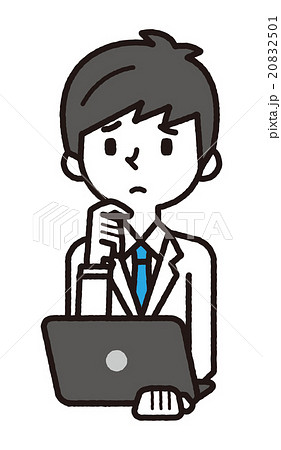 悩む【シンプルキャラ・シリーズ】 悩む【シンプルキャラ・シリーズ】 20832501