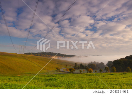 Empty fields in the autumn morning Empty fields in the autumn morning 20835461