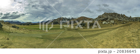 wide angle panorama landscape of castle hill mountain and land s 20836645