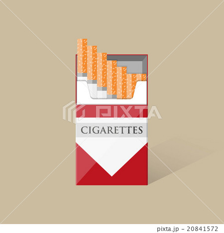 Open cigarettes pack box 20841572