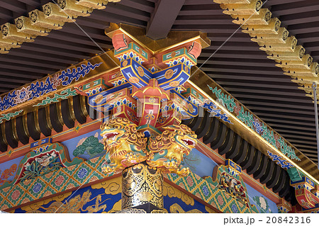 久能山東照宮本殿（拝殿）の装飾、静岡県 20842316