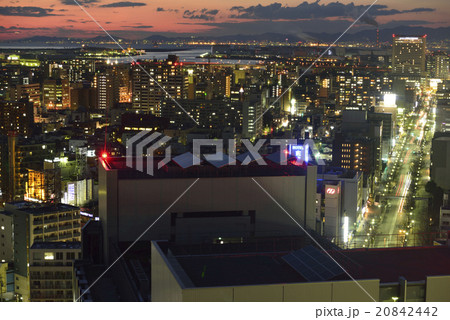 大阪府堺市の町並みの夜景 20842442