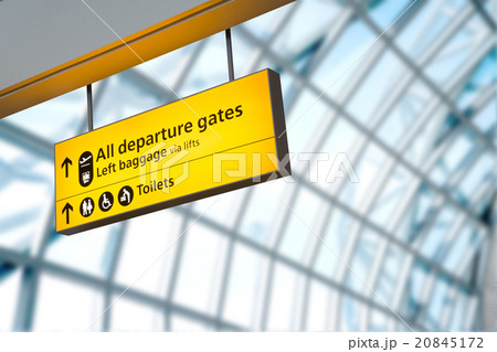 Flight, arrival and departure  board airport, 20845172