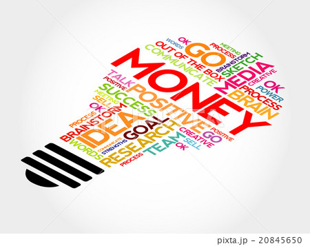Money bulb word cloud 20845650