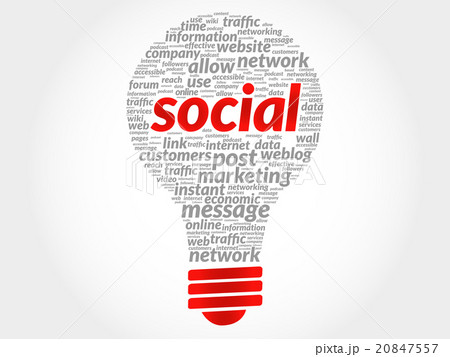 Social bulb word cloud 20847557