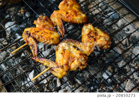 Grilled chicken on the stove. Grilled chicken on the stove. 20850273