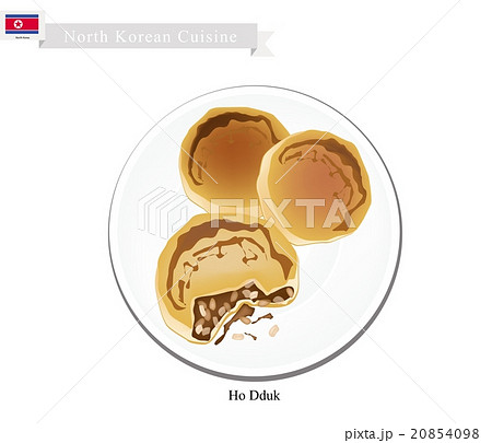 Ho Dduk or Korean Sugar Filled Pancake Ho Dduk or Korean Sugar Filled Pancake 20854098