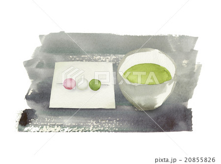 茶道　水彩イラスト 20855826