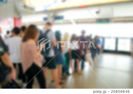 Abstract blur people on subway train Abstract blur people on subway train 20856636