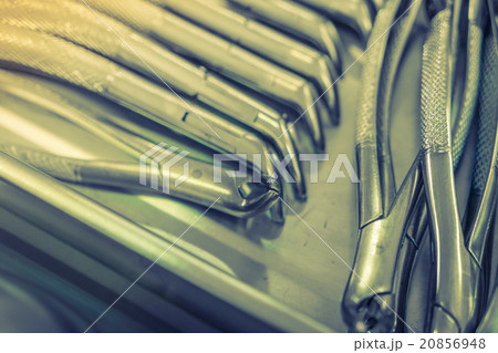 Dental tools background ( Filtered image processed vintage effe 20856948