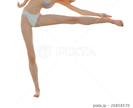 理想的な女性の脚 ボディーパーツ　perming 3DCG イラスト素材 20858570