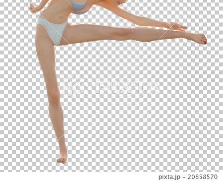 理想的な女性の脚 ボディーパーツ　perming 3DCG イラスト素材 20858570