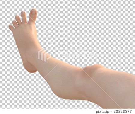 指を開いた女性の足の甲 perming3DCGイラスト素材 指を開いた女性の足の甲 perming3DCGイラスト素材 20858577