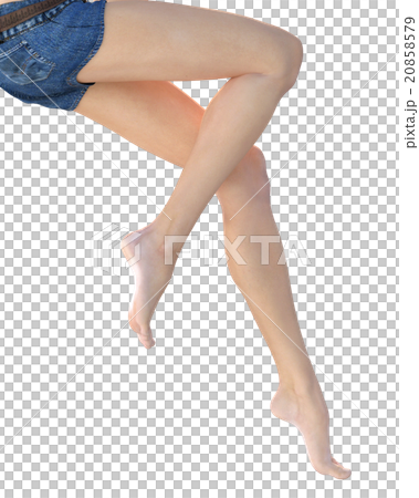理想的な女性の脚 ボディーパーツ　perming 3DCG イラスト素材 20858579
