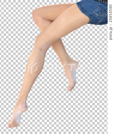 理想的な女性の脚 ボディーパーツ　perming 3DCG イラスト素材 20858580