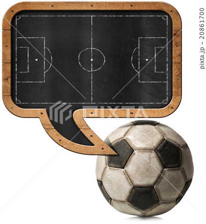 Blackboard with Football Field and Ball Blackboard with Football Field and Ball 20861700