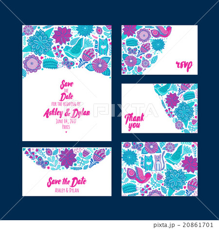 Wedding Invitation template save the date 20861701